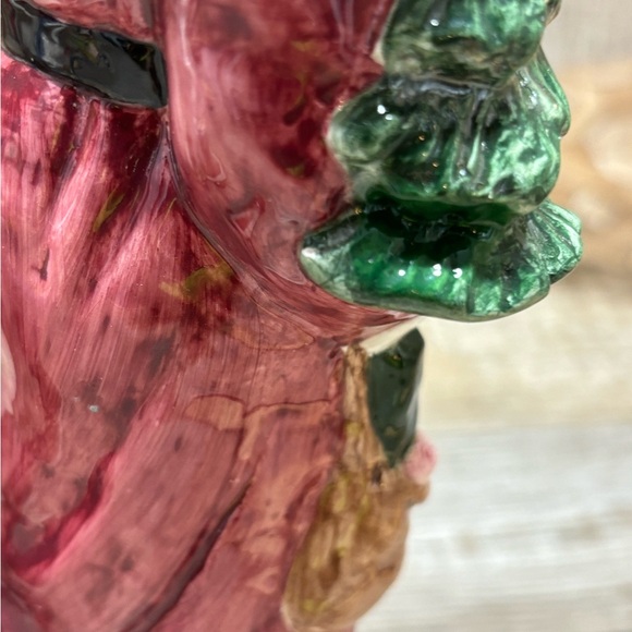 Set of Vtg Ceramic Santa Christmas Holiday Taper Candle Holders. 9.25” Tall - Picture 5 of 10